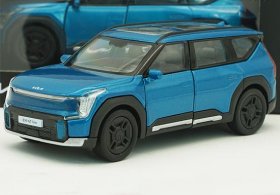 White / Blue 1:38 Scale Kids Diecast 2023 Kia EV9 Toy