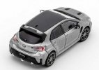 1:64 Scale Gray / White Diecast Toyota Corolla GR Model