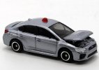 Gray 1:62 NO.2 Diecast Subaru Impreza WRX S4 Police Car Toy