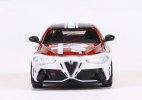 1:64 Scale White-Red NO.85 Diecast Alfa Romeo Giulia GTAm Model