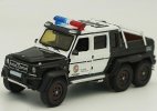 1:64 Police Diecast Mercedes-Benz G63 AMG Pickup Truck Model