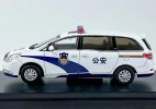 White Police 1:64 Scale Diecast 2014 Buick GL8 MPV Model