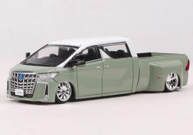 1:64 Scale Diecast Toyota NATS Alphard Super Dually Pickup Model