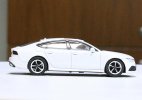 White 1:64 Scale Diecast Audi RS7 Sportback Quattro Model