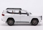 1:64 Scale White Diecast Toyota Land Cruiser LC300 Model