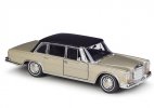 Black /Champagne 1:24 Welly Diecast 1963 Mercedes-Benz 600 Model