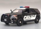 Black 1:18 Motormax Police Diecast 2015 Ford Explorer Model