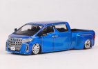 1:64 Scale Diecast Toyota NATS Alphard Super Dually Pickup Model