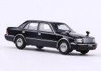 White / Black 1:64 Scale Diecast Toyota Crown 155 Model