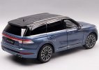 1:18 Scale Black / Blue Diecast 2020 Lincoln Aviator SUV Model