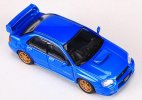 1:64 Scale Blue / Red Diecast Subaru Impreza STI Sedan Model