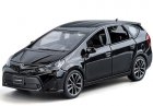 Kids 1:32 Scale Black / White Diecast Toyota Prius V Car Toy