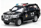 Police Black 1:43 Diecast 2018 Toyota Land Cruiser Prado Model