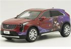 1:18 Scale Dark Red Diecast 2022 Cadillac XT4 SUV Model