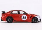 1:64 Scale White-Red NO.85 Diecast Alfa Romeo Giulia GTAm Model