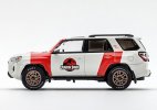 White-Red 1:64 Scale Diecast Toyota 4Runner TRD Pro Model