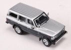 Silver-Black 1:64 Scale Diecast Toyota Land Cruiser LC60 Model