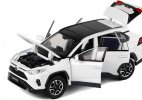 Kids Black / White 1:32 Scale Diecast 2020 Toyota RAV4 Toy