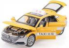 Kids Green / Blue / Yellow 1:32 Scale Diecast VW CC Taxi Toy