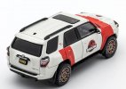 White-Red 1:64 Scale Diecast Toyota 4Runner TRD Pro Model