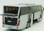 1:43 Scale Silver Diecast Yutong T12E Coach Bus Model