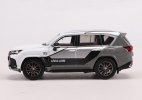 1:64 Scale White-Gray Diecast Lexus LX600 Sport Model