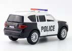 Black 1:36 Scale Kids Police Diecast Nissan Patrol SUV Toy