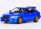 1:64 Scale Red / Blue Diecast Subaru Impreza STI Wagon Model