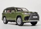 White / Black / Army Green 1:32 Scale Diecast Lexus LX600 Toy