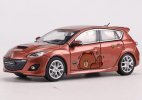 1:64 Scale Brown Painting Diecast Mazda 3 MPS Model