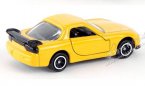 Mini Scale Tomy Tomica Yellow Diecast Mazda RX-7 Toy