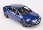 Blue / Gray 1:27 Maisto Diecast 2022 Mercedes-Benz EQS Model