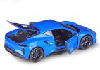 1:24 Scale Welly Blue / Red Diecast Lotus Emira Model