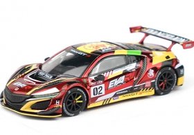 1:64 Scale Red NO.2 Racing Car Diecast Acura NSX GT3 Model