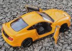 1:24 Yellow / Blue Motormax Diecast 2018 Ford Mustang GT Model