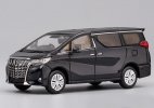 Black / Red 1:64 Scale Diecast Toyota Alphard MPV Model