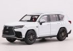 1:64 Scale White / Black Diecast Lexus LX600 Sport Model