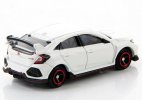 Kids 1:64 NO.58 White Diecast 2018 Honda Civic Type R FK8 Toy