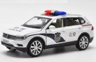 White Kids 1:32 Scale Police Diecast VW Tiguan L SUV Toy