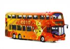 1:76 Scale NO.8 Red Diecast Volvo B8L Double Decker Bus Model