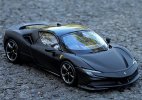 1:24 Red / Black Bburago Diecast Ferrari SF90 Stradale Model