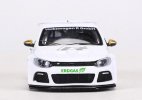 White 1:64 Scale Diecast VW Scirocco R Racing Car Model