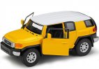 Yellow / Blue Kids 1:36 Welly Diecast Toyota FJ Cruiser Toy