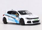 White 1:64 Scale Diecast VW Scirocco R Racing Car Model