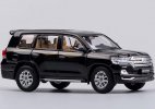 Black / White 1:64 Scale Diecast Toyota Land Cruiser LC200 Model