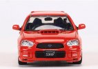 1:64 Scale Red / Blue Diecast Subaru Impreza STI Wagon Model