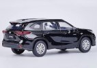 Kids 1:32 Scale Black / White Diecast Toyota Highlander SUV Toy