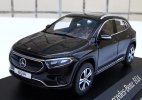 Black /Deep Blue 1:43 Scale Diecast 2022 Mercedes-Benz EQA Model