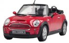 1:24 Scale Welly Red Diecast Mini Cooper S Cabrio Model