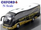 Black Mini Size Oxford Die-Cast Plaxton Tour Bus Model